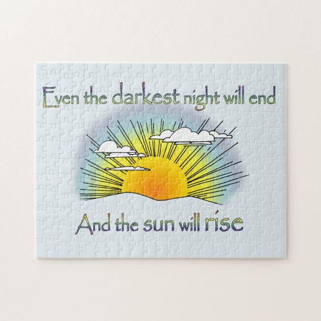 Und die Sonne wird aufsteigen Puzzle (Horizontal)