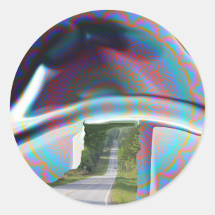 UND DIE STRASSE GEHT AUF FOREVER.jpg Runder Aufkleber