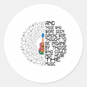 Und diejenigen, die getanzt werden sollten, dachte runder aufkleber