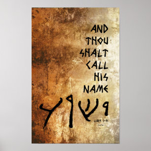... und du sollst seinen Namen "Yeshua" nennen Poster