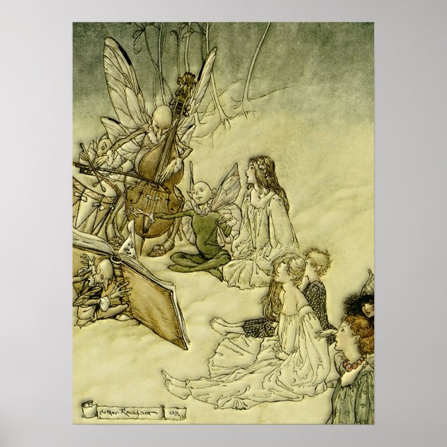 Und ein Fairy Song - Arthur Rackham Poster (Vorne)