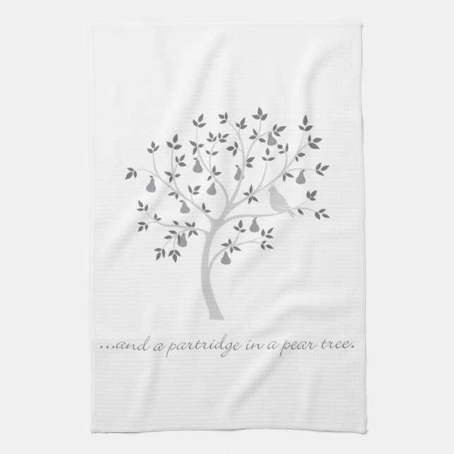 Und ein Rebhuhn in einer Birne Handtuch (Vertikal)