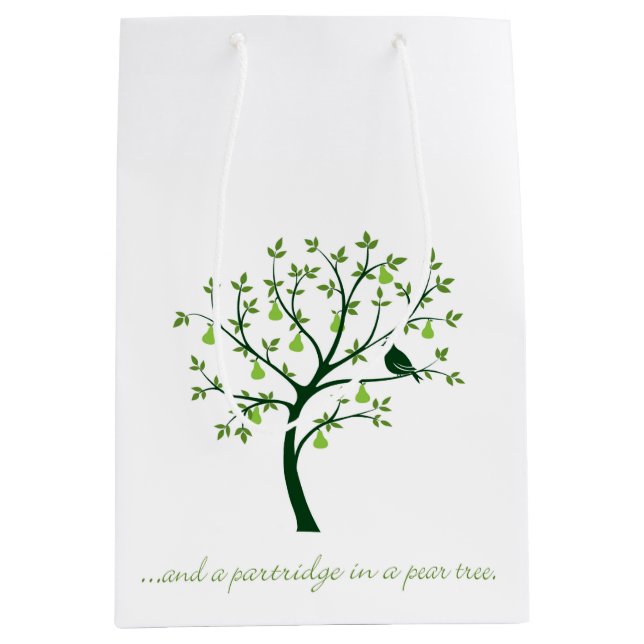 Und ein Rebhuhn in einer Birne Mittlere Geschenktüte (Vorderseite)