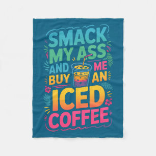 Und ein Schlag kaufe eisgekühlten Kaffee Premium Fleecedecke