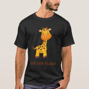 Und eine köstliche Giraffe für Kinder, die Tiere L T-Shirt