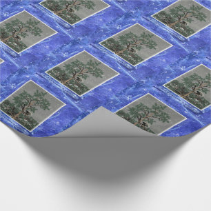 Und eine Porcupine in einem Kiefernbaum Geschenkpapier