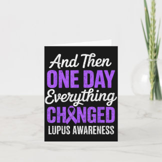 Und eines Tages änderte sich alles Lupus-Bewusstse Karte