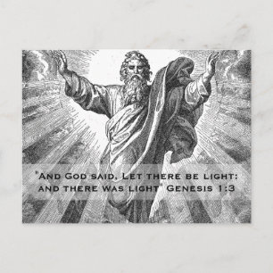 Und es gab Licht Postkarte