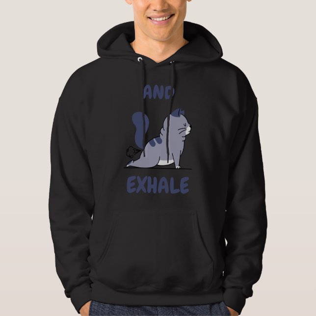 Und Exhale Yoga Hoodie (Vorderseite)