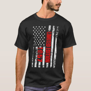 Und Geboren 1957 Patriotic 65. Geburtstag T-Shirt