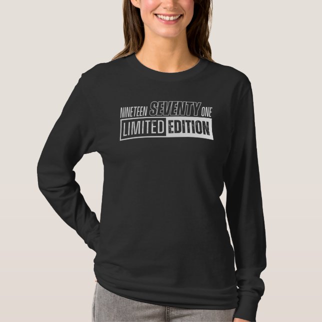 Und Geboren in neunzehn siebzig eins oder 1971 T-Shirt (Vorderseite)