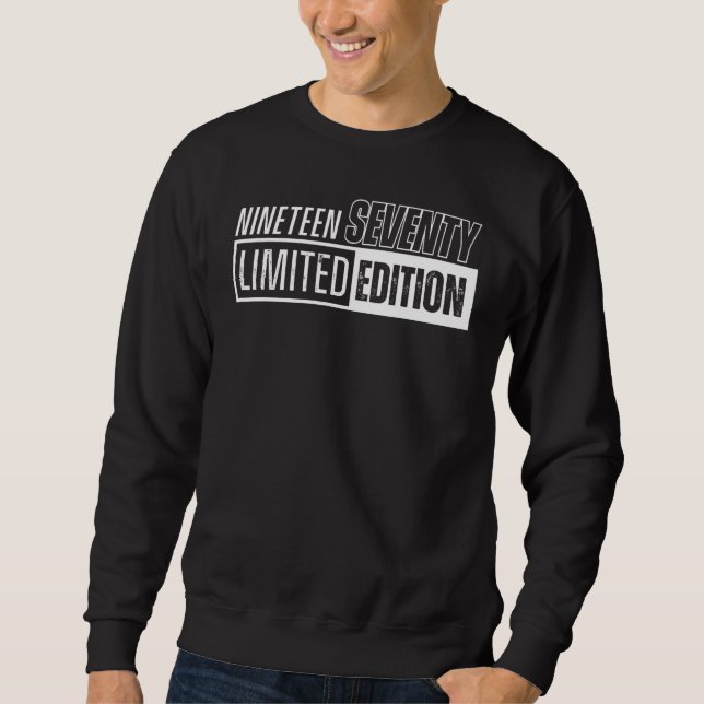 Und Geboren in neunzehn siebzig oder 1970 Sweatshirt (Vorderseite)