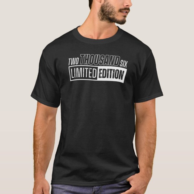und Geboren in zweitausendsechs oder 2006 T-Shirt (Vorderseite)