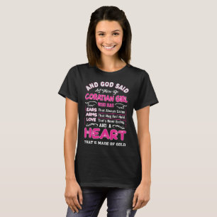 Und Gott sagte, dass gelassen es kroatisches T-Shirt