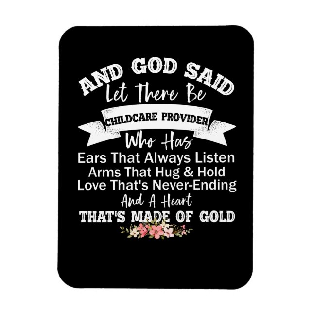 Und Gott sagte Gelassen, es gäbe einen Kinderbetre Magnet (Vertikal)