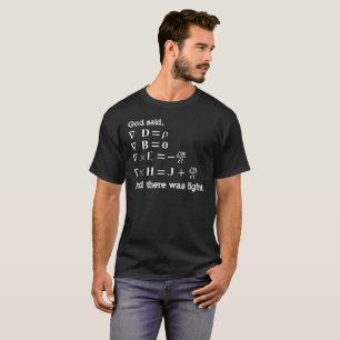 Und Gott sagte, ließ, dort helles Geschenk-T-Shir T-Shirt