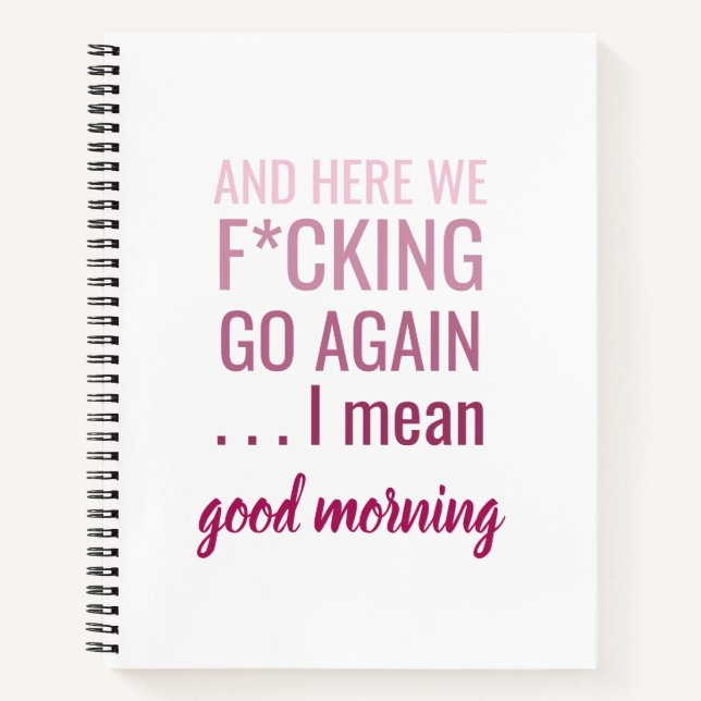 Und hier sehen wir wieder, ich gemeinen guten Morg Notizbuch (Vorderseite)