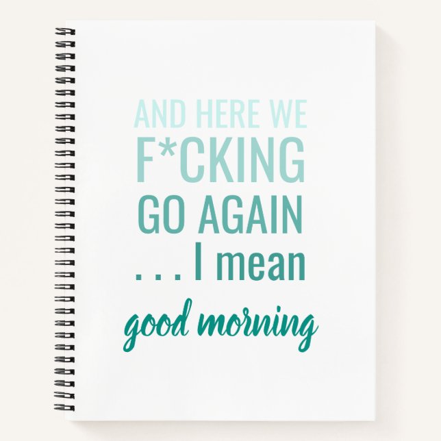 Und hier sehen wir wieder, ich gemeinen guten Morg Notizbuch (Vorderseite)