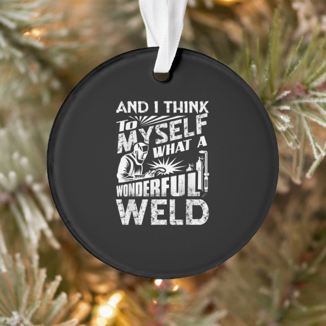 Und ich denke mir, was für eine wunderbare Welt Ornament (Baum)