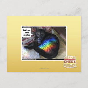 Und ich kann das auch gekackt haben. postkarte