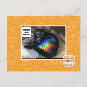 Und ich kann das auch gekackt haben. postkarte