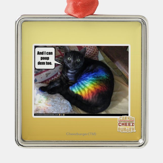 Und ich kann DM auch kacken Ornament Aus Metall (Vorne)