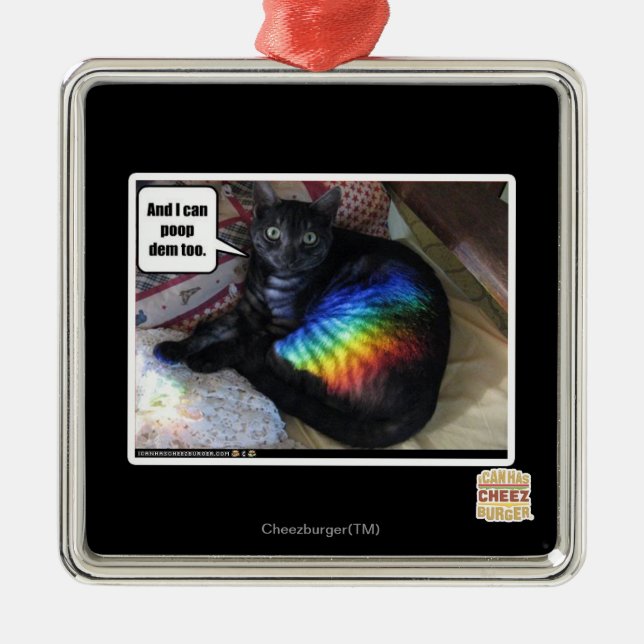 Und ich kann DM auch kacken Ornament Aus Metall (Vorne)