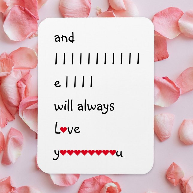 Und ich werde immer Liebe Sie lustigen Witz Spaß Z Magnet (And I Will Always Love You Funny Witty Humor Quote Magnet)