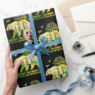 Und in den Wald gehe ich mich verlieren und finde Geschenkpapier