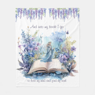Und in mein Buch gehe ich, um meine Gedanken zu ve Fleecedecke