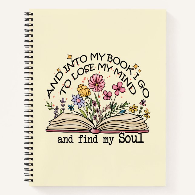 Und in mein Buch I Go - Blumenbuch Lover (Vorderseite)