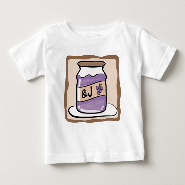 ...und Jelly (ein passender Zwillinge-T - Shirt) Baby T-shirt (Vorderseite)