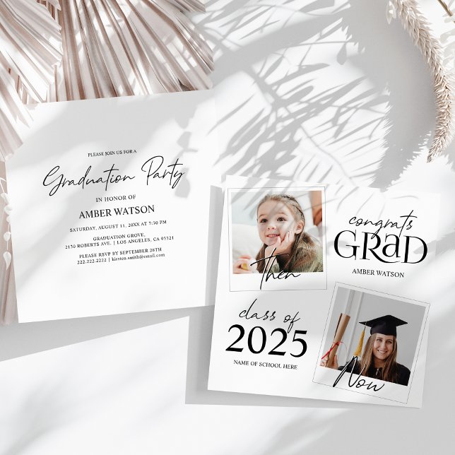 Und jetzt | 2 FOTO ABSCHLUSS Einladung (Von Creator hochgeladen)