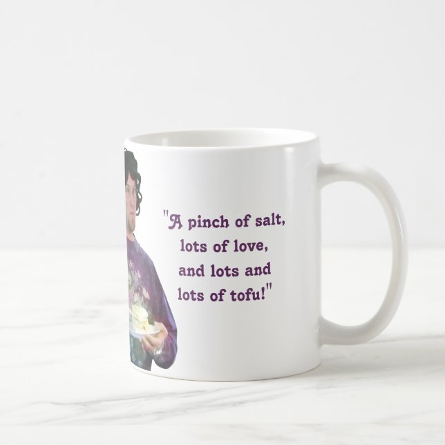 "… Und Lose und Lose des Tofus" Tasse (Rechts)