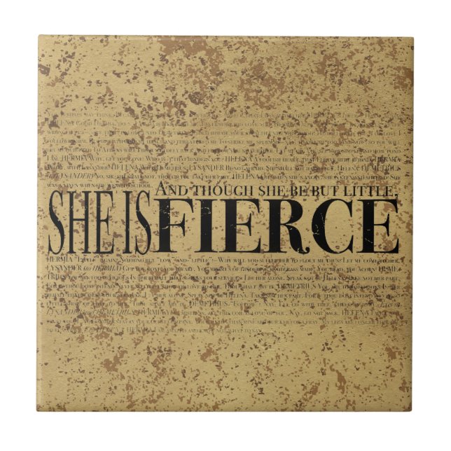 Und obwohl sie aber wenig ist, ist sie heftig fliese (Vorderseite)