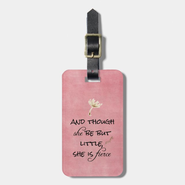 Und obwohl sie nur wenig ist, ist sie ein Zitat vo Gepäckanhänger (Vorderseite vertikal)