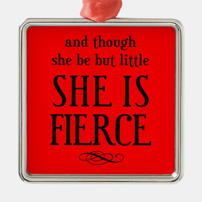 Und obwohl sie nur wenig ist, ist sie erbittert ornament aus metall (Vorne)