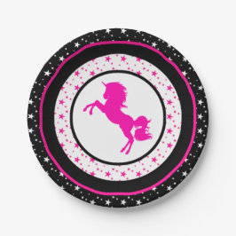 Und rosa Einhörner, auch! Pappteller