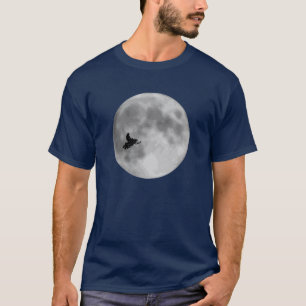 "UND" Schlitten-und Mond-Marine-Blau Sledders.com T-Shirt