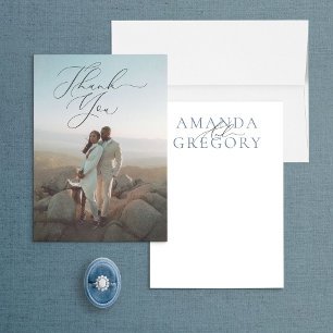 Und Script Full Foto Elegante Vielen Dank Karte