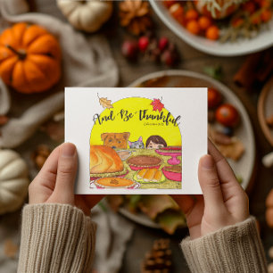 Und seien Sie dankbar für die inspirierende Postka Postkarte