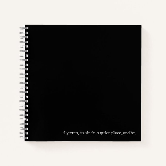 "...und sein." Fachmagazin für Spiralgedichte Notizbuch (Vorderseite)