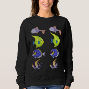 Und seltene Schule für schwimmende Fische Sweatshirt