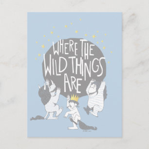 Und sie brüllten ihre fürchterlichen Brüller! Postkarte