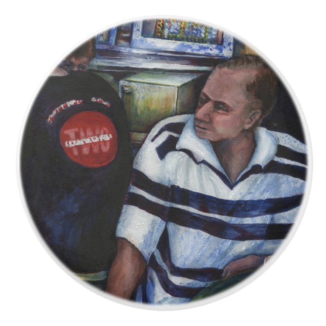 Und...sie hat den Mailman Verheiratet Keramikknauf (Vorderseite)