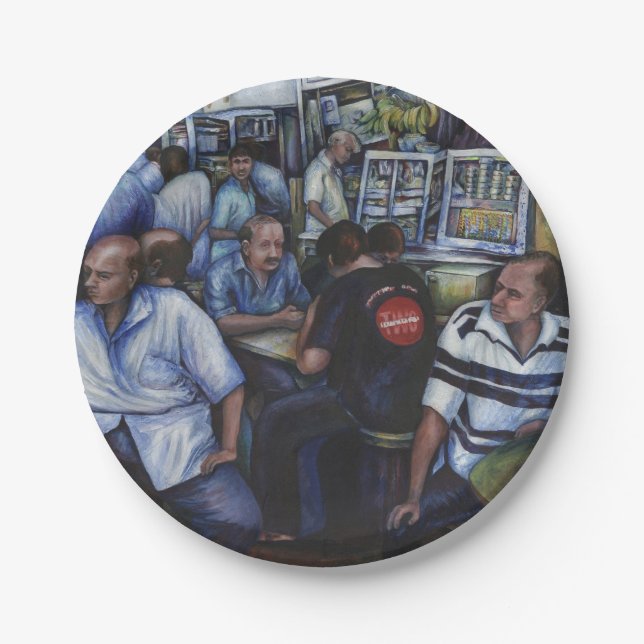 Und...sie hat den Mailman Verheiratet Pappteller (Vorderseite)