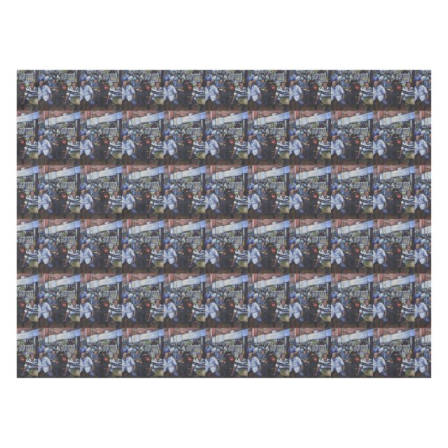 Und...sie hat den Mailman Verheiratet Tischdecke (Vorderseite (Horizontal))