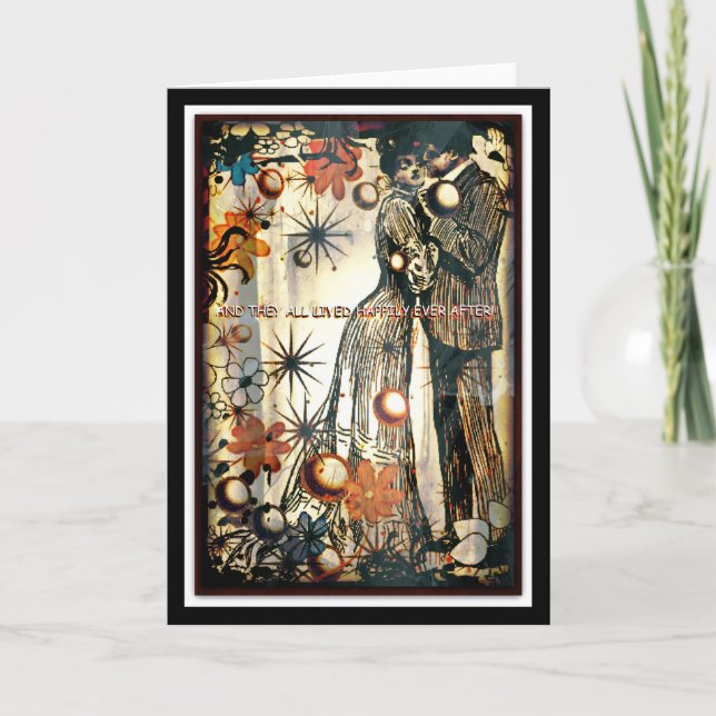 … und sie lebte ganz glücklich seitdem karte (Vorderseite)