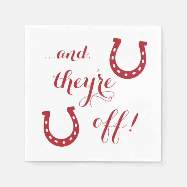 Und sie sind weg von Derby Serviette (Vorderseite)