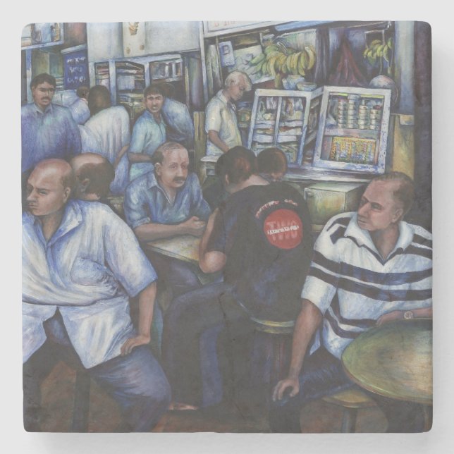 Und...sie Verheiratet den Mailman, Singapur Steinuntersetzer (Vorderseite)